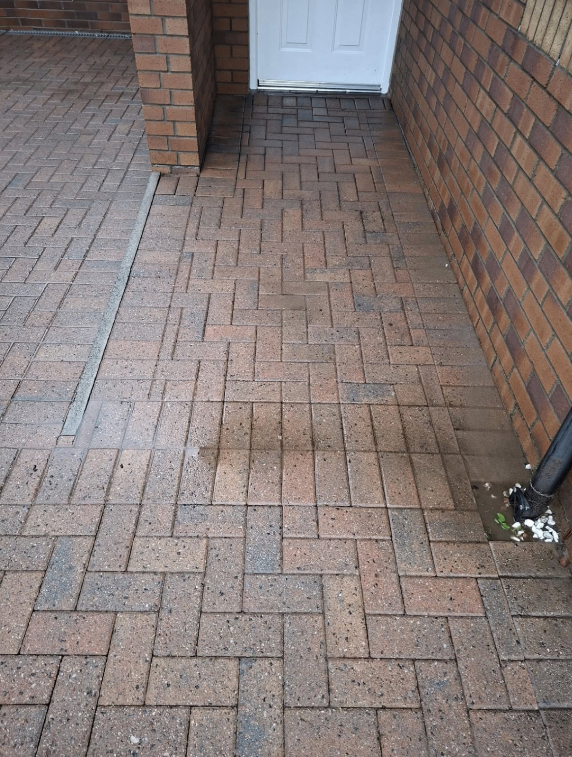 Block paving clean after