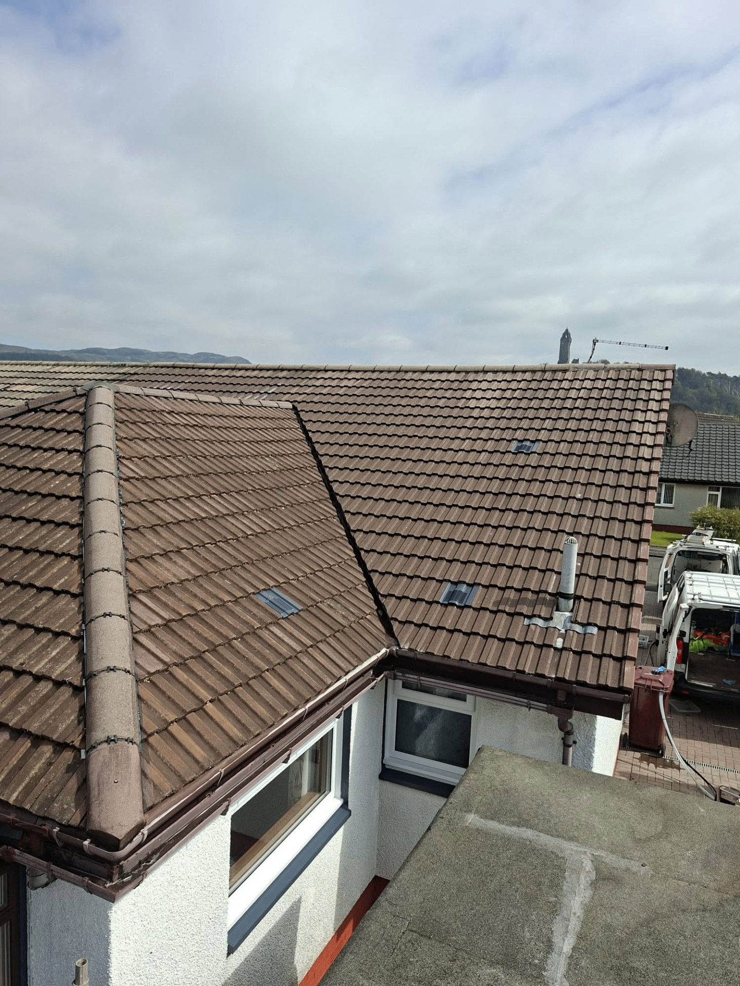 Full roof clean after